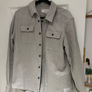 Anian Gray Button-Up Shirt